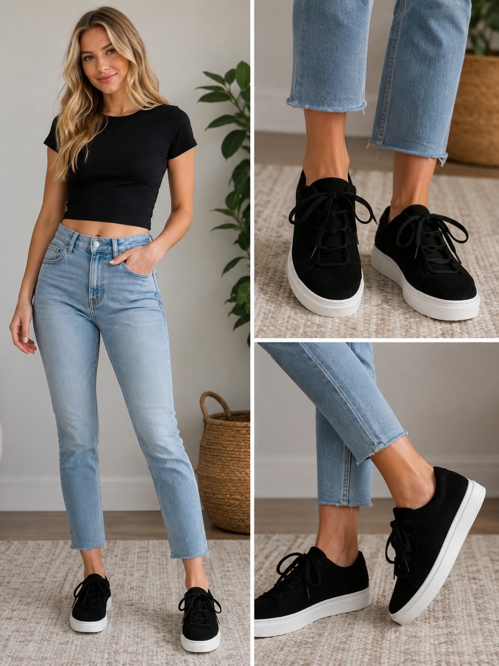 Eileen Fisher Black Canvas Shoes
